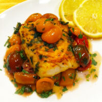 lemon olive oil roasted cod